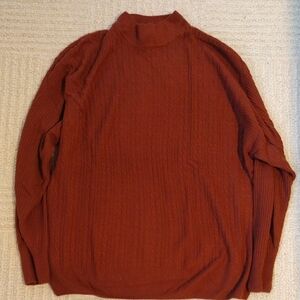 Casual Corner Women's Turtleneck Sweater in Rich Rust